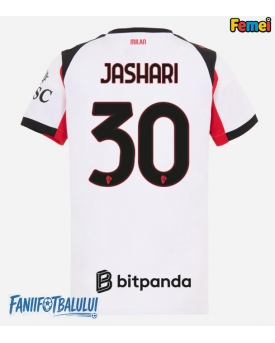 AC Milan Ardon Jashari #30 Tricou Fotbal Replică 2025-26 Femei Deplasare